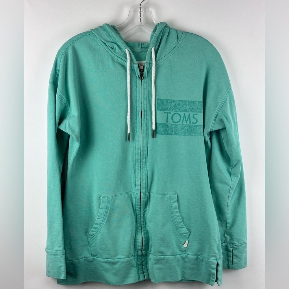 TOMS Zip Up Hoodie Womens Casual Lightweight Jacket Pockets Size L